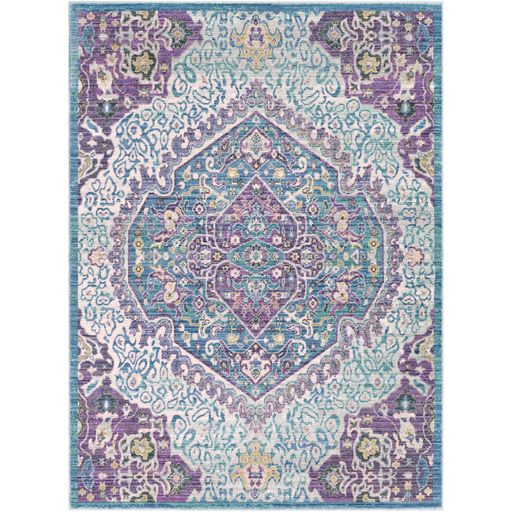 Germili Medallion Rug in Purple by Surya