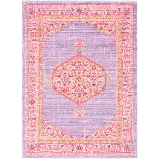 Germili Hexagon Rug in Bright Purple by Surya