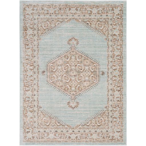 Germili Hexagon Rug in Sea Foam by Surya
