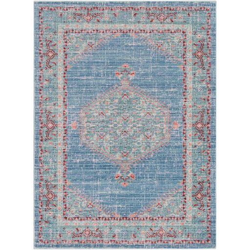 Germili Hexagon Rug in Blue by Surya