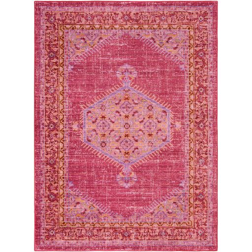 Germili Hexagon Rug in Pink by Surya