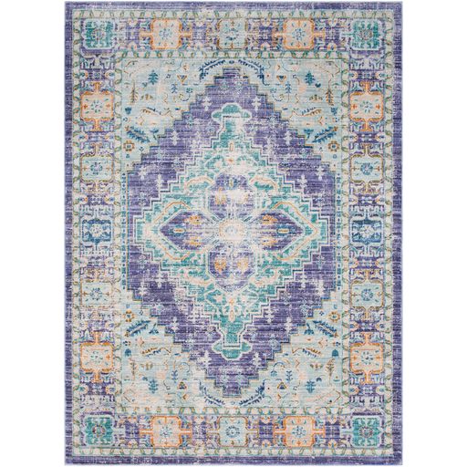 Germili Diamond Rug in Purple by Surya