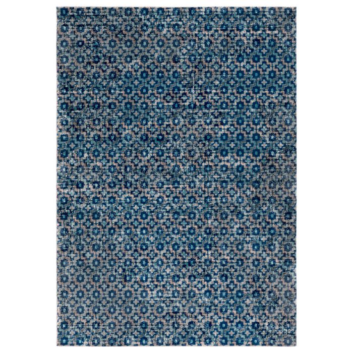 Tessera Geo Rug in Blue by Surya