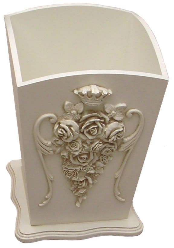 Royal Roses Waste Basket by Villa Bella