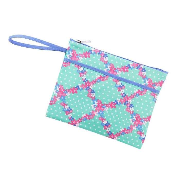 Zip Pouch Wristlet in Penelope by Monogram Boutique