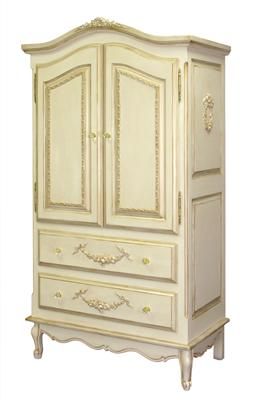 French Armoire Half Door in Versailles Custom Mouldings by AFK Art For Kids