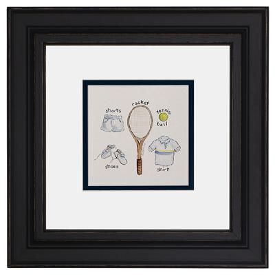 Vintage Sports Tennis Print by AFK Art For Kids