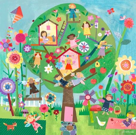 Afternoon Fairies Canvas Wall Art by Oopsy Daisy