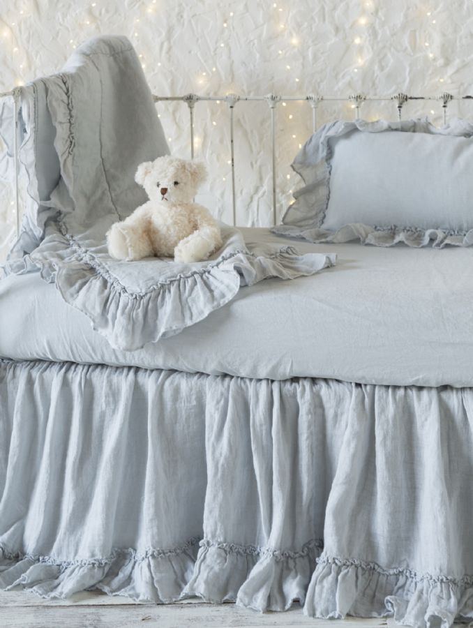 Bella Notte Linens Linen Whisper in Cloud Baby Bedding by Bella Notte Linens