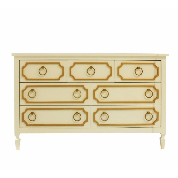 Beverly Dresser 7 Drawer in Vanilla Bean by Newport Cottages