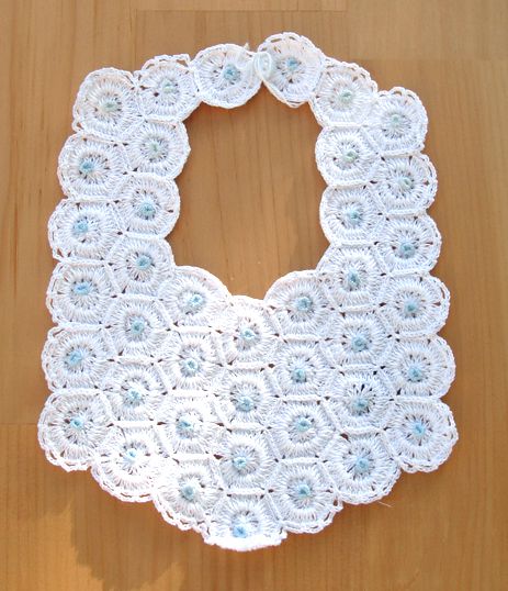 Hand Crocheted Bib by 