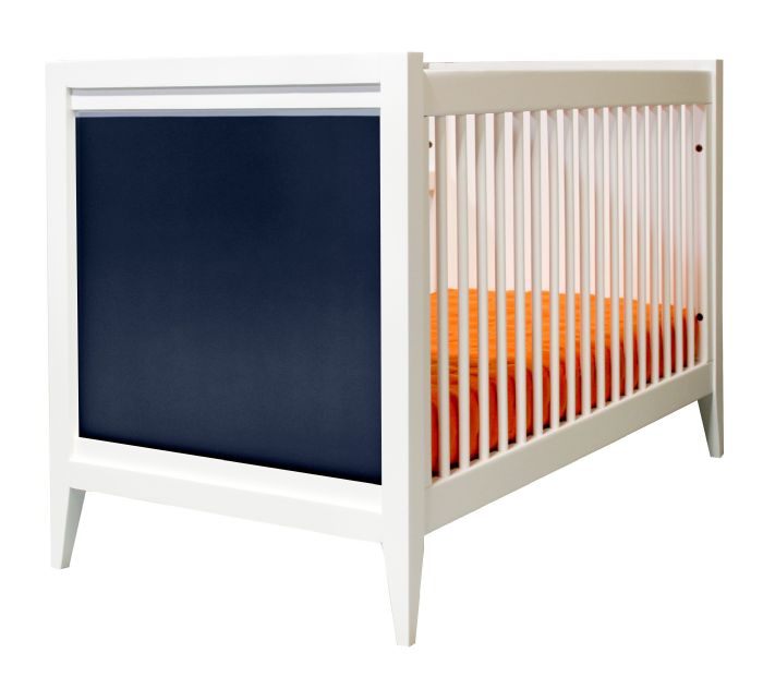 Casey Crib in White and Deep Blue by Newport Cottages