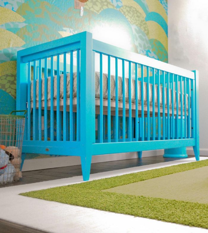 Devon Crib in Bahama Blue by Newport Cottages