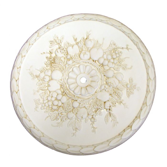 Fruit Ceiling Medallion in Antique White by I Lite 4 U