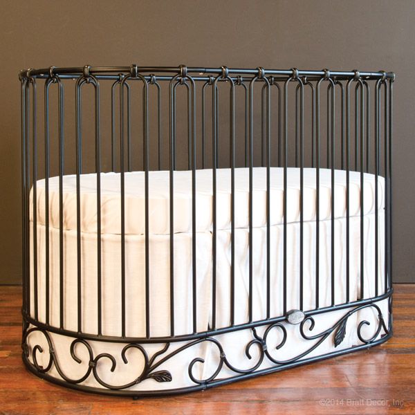 J Adore Crib Cradle In Distressed Black By Bratt Decor