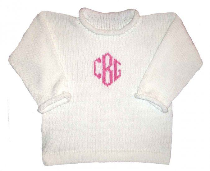 Personalized Diamond Monogram Sweater by Monogram Knits