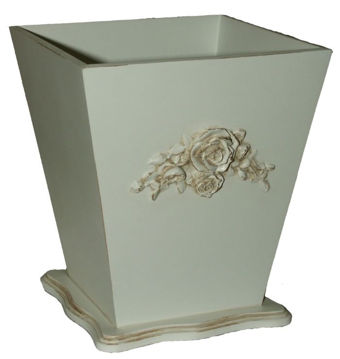 Petite Paris French Rose Waste Basket by Villa Bella