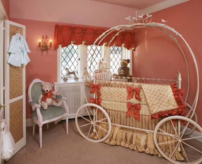 Princess Pumpkin Coach Iron Crib By Corsican