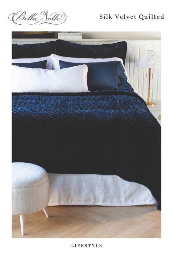 Bella Notte Fabric Collection - Silk Velvet Quilted by Bella Notte Linens