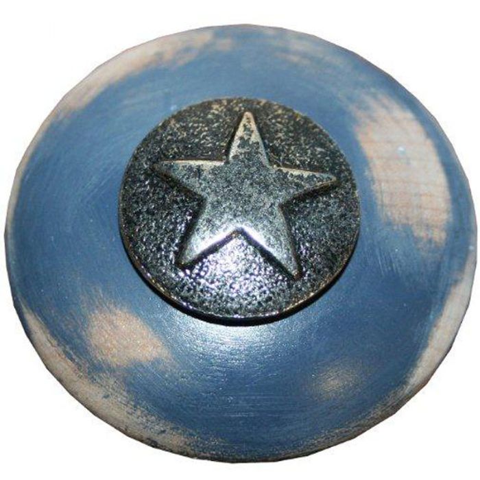 Silver Star Drawer Knob by CC Custom Furniture