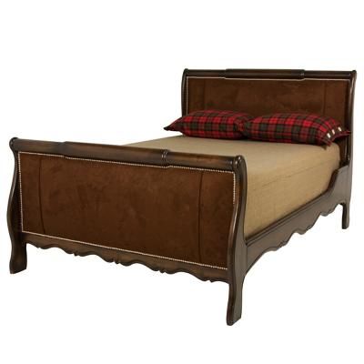 Madeline Sleigh Bed- Upholstered by AFK Art For Kids