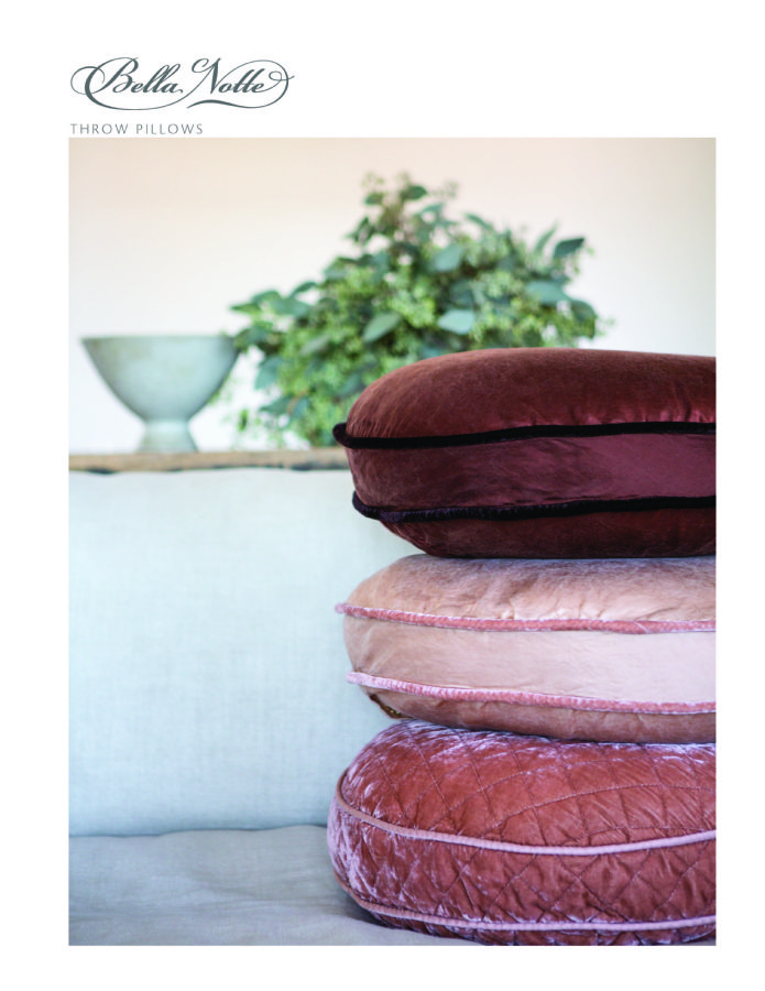 Throw Pillows and Throw Blankets in Poppy & Rouge Bella Notte Linens Bedding by Bella Notte Linens