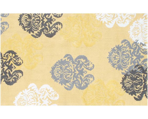 Brocade Rug in Yellow by Rug Market