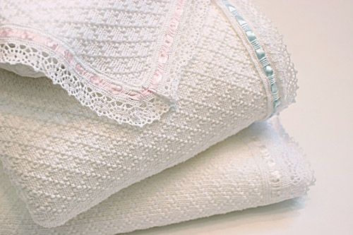 Diamond Texture with Lace Trim Blanket by ASI