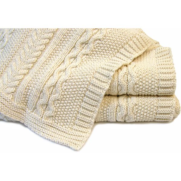 Classic Aran Knit Blanket by ASI