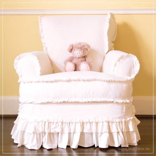 Emma Double Ruffle Glider by Taylor Scott Furniture Collection