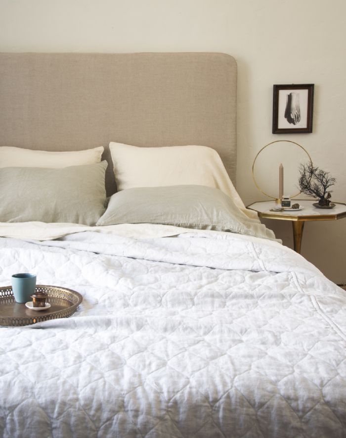 Austin, Paloma & Linen in Fog,Mineral and Sterling Bella Notte Linens Bedding by Bella Notte Linens