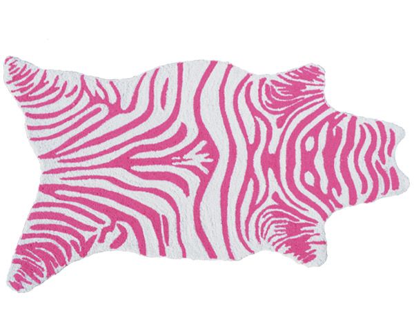 Mini Zebra Rug in Pink by Rug Market