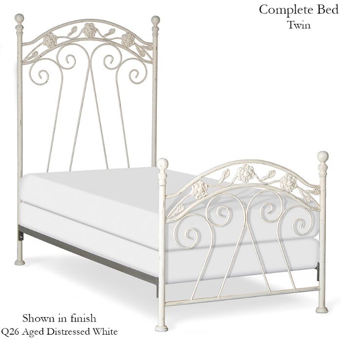 Flower Swirl Iron Bed by Corsican