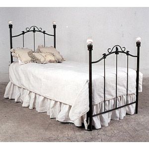 Baseball Finial Iron Bed by Corsican