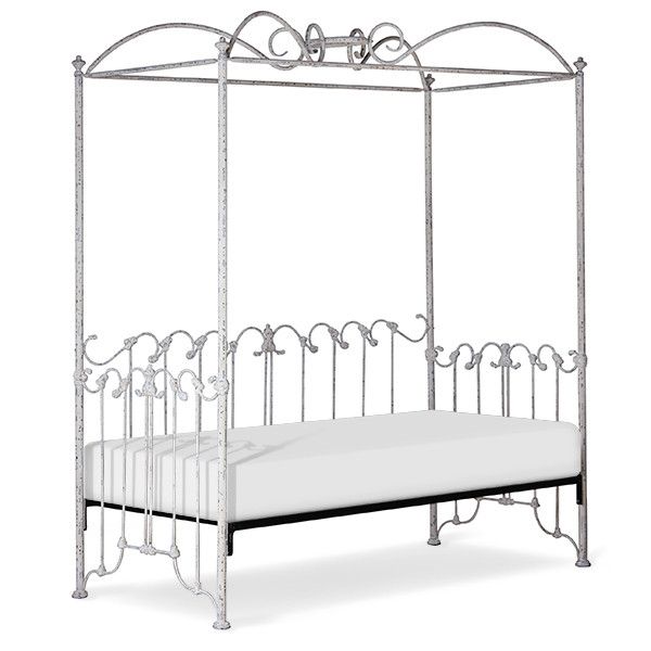 Double Canopy Iron Scroll Daybed by Corsican