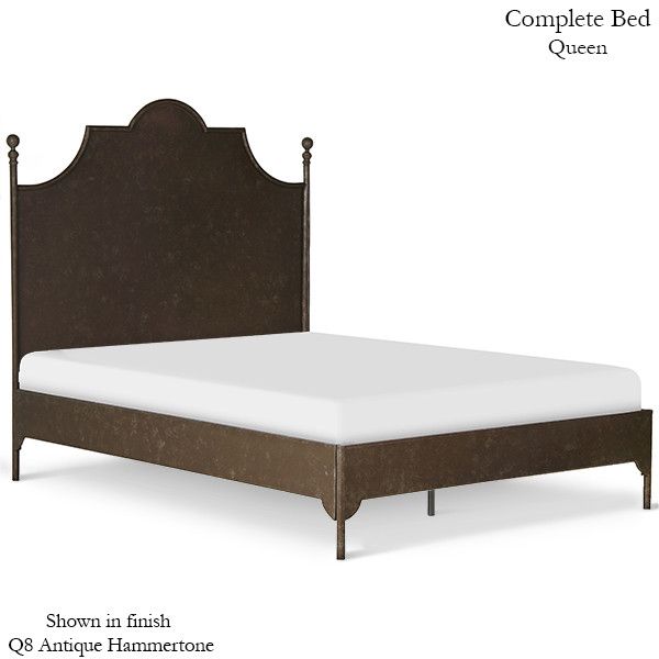 Olivia Metal Panel Bed w/ Decorative Rails by Corsican