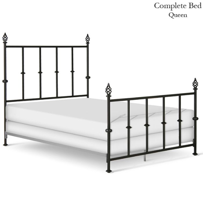 Standard Bed w/ Swirl Finial by Corsican