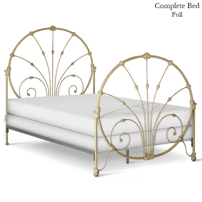 Circle Bed Frame with Iron Forged Details by Corsican