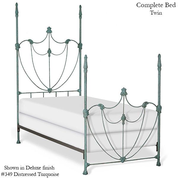 Lotus Four Post Iron Bed by Corsican