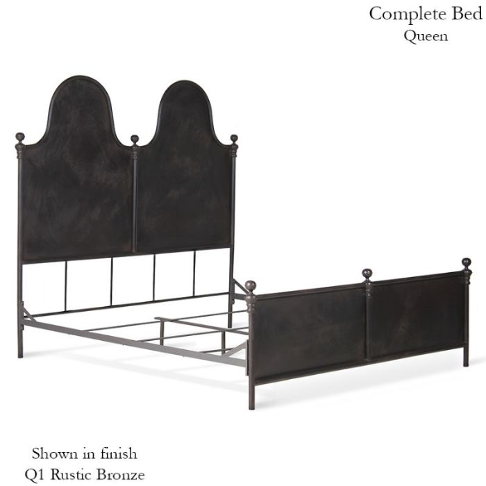 Double Arch Metal Panel Bed by Corsican