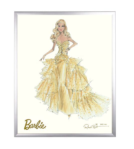 Limited Edition Fashion Model Barbie- 50th Anniversary in Silver by AFK Art For Kids