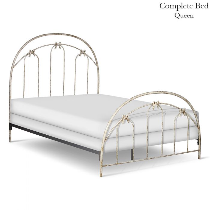 Standard Iron Bed with Bows by Corsican