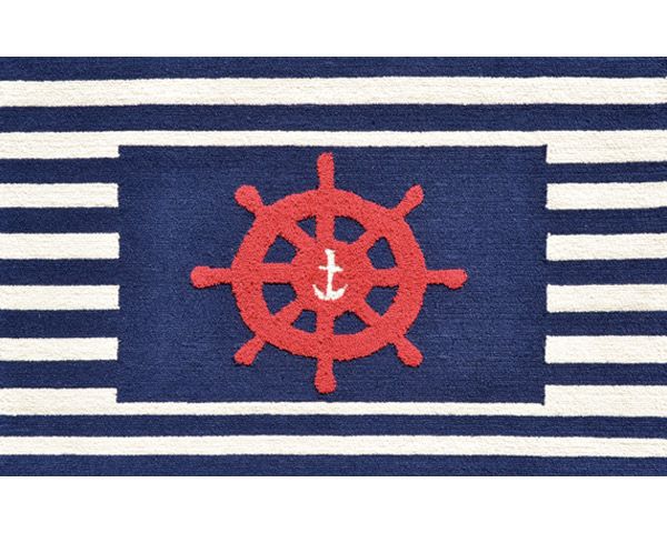 Navy Nautical Rug by Rug Market