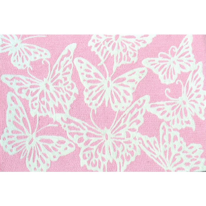 Multi Butterfly Rug in Pink by Rug Market