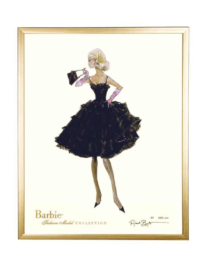 Limited Edition Fashion Model Barbie- Enchantment in Gold by AFK Art For Kids
