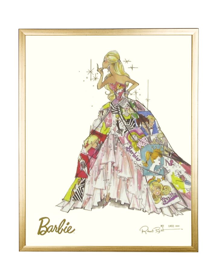 Limited Edition Fashion Model Barbie- Generation of Dreams in Gold by AFK Art For Kids