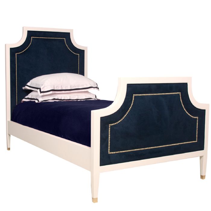 Gramercy Bed Upholstered Arizona Navy by AFK Art For Kids