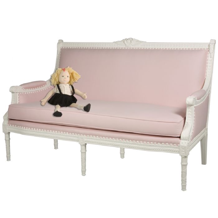 Eloise Sofa in Pique Baby Pink by AFK Art For Kids