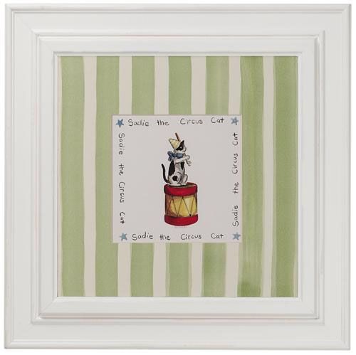 Circus Collection in Primary- Sophie the Cat Print by AFK Art For Kids