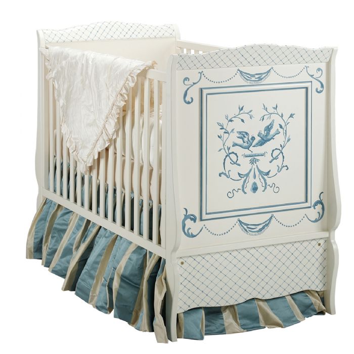 Cottage Crib in Bluebird by AFK Art For Kids